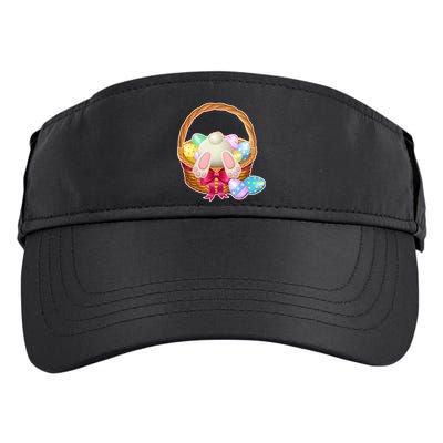 Cute Easter Bunny Basket Adult Drive Performance Visor