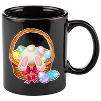 Cute Easter Bunny Basket 11oz C Handle Ceramic Mug