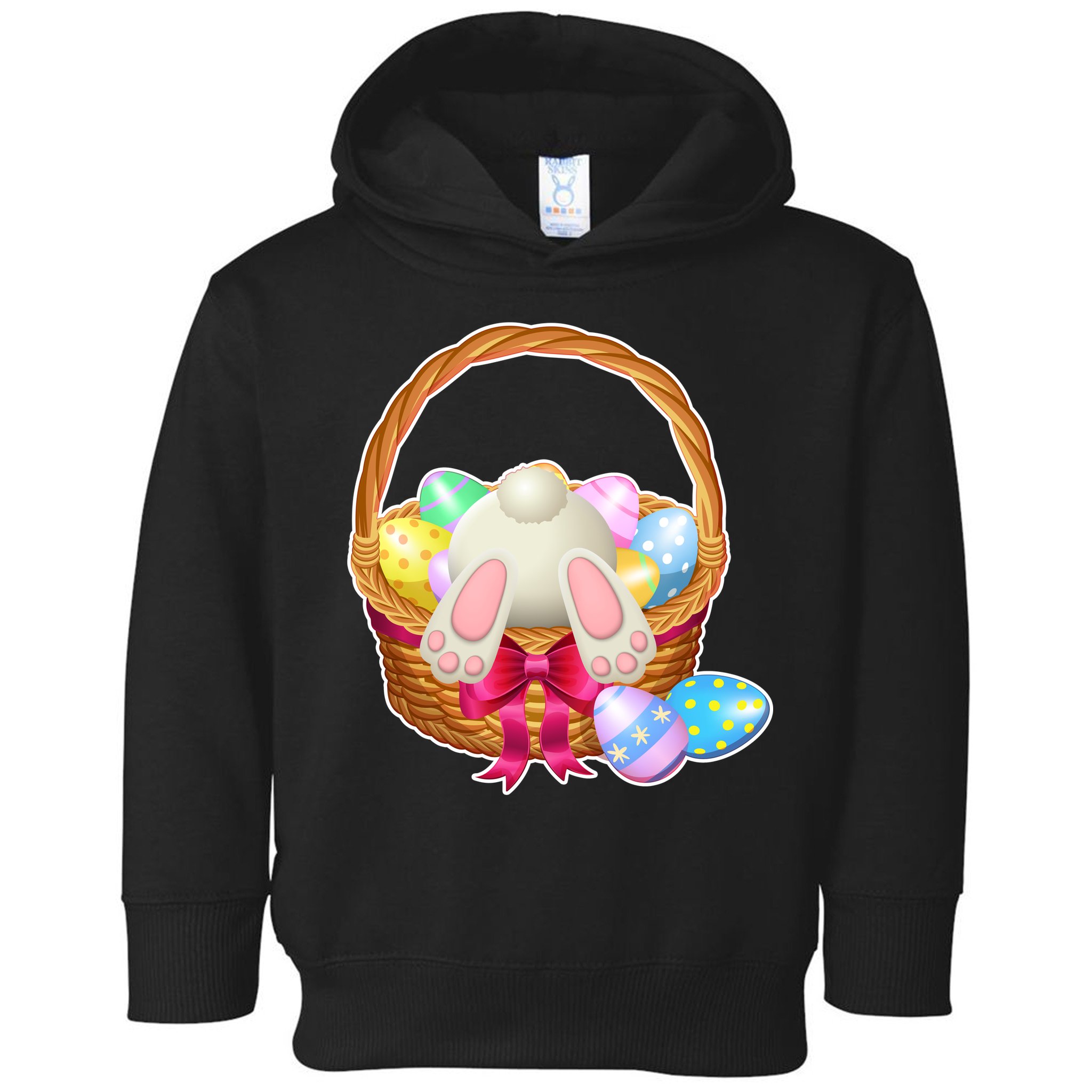Cute Easter Bunny Basket Toddler Hoodie