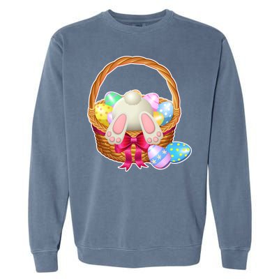 Cute Easter Bunny Basket Garment-Dyed Sweatshirt