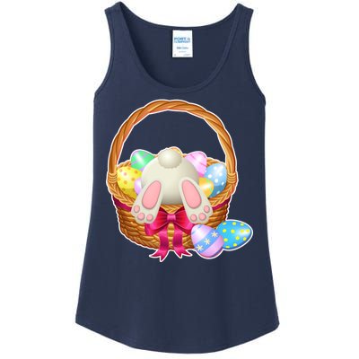 Cute Easter Bunny Basket Ladies Essential Tank