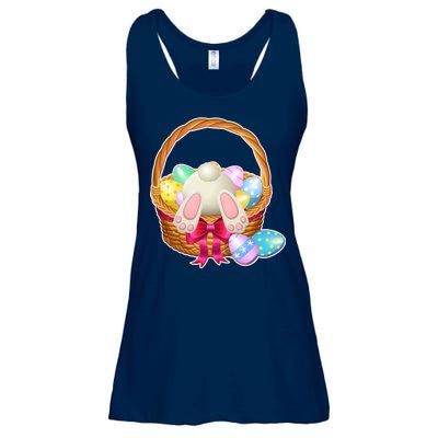 Cute Easter Bunny Basket Ladies Essential Flowy Tank