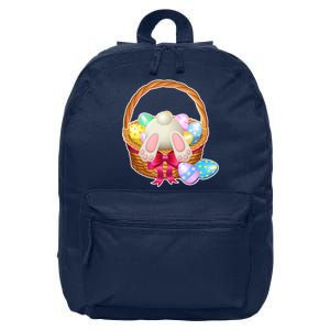 Cute Easter Bunny Basket 16 in Basic Backpack