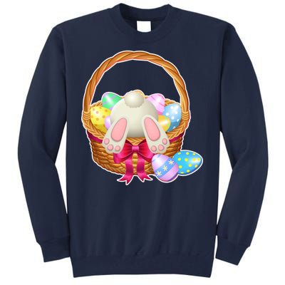 Cute Easter Bunny Basket Tall Sweatshirt