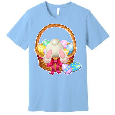 Cute Easter Bunny Basket Premium T-Shirt