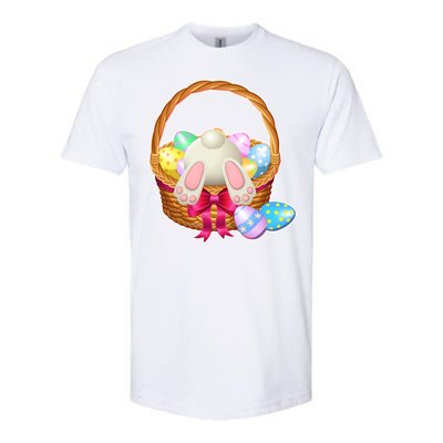 Cute Easter Bunny Basket Softstyle® CVC T-Shirt