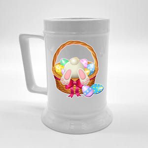 Cute Easter Bunny Basket Beer Stein