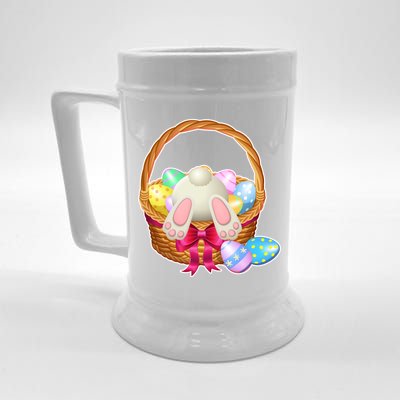 Cute Easter Bunny Basket Beer Stein