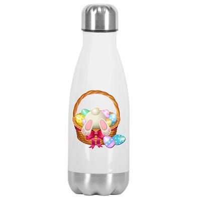 Cute Easter Bunny Basket Stainless Steel Insulated Water Bottle