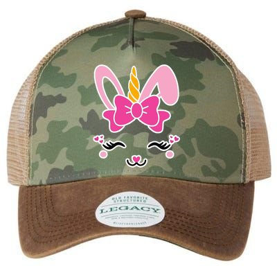 Cute Easter Bunny Unicorn Magical Legacy Tie Dye Trucker Hat