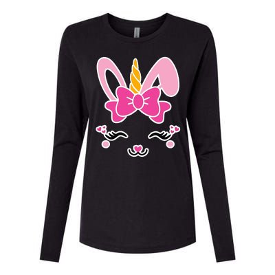 Cute Easter Bunny Unicorn Magical Womens Cotton Relaxed Long Sleeve T-Shirt