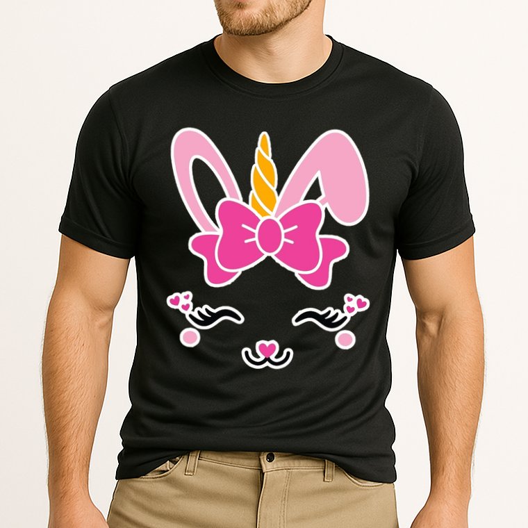 Cute Easter Bunny Unicorn Magical Cooling Performance Crew T-Shirt