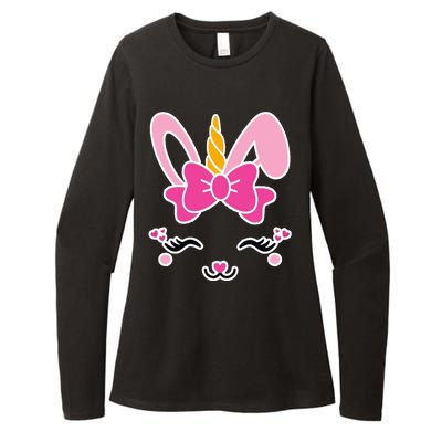 Cute Easter Bunny Unicorn Magical Womens CVC Long Sleeve Shirt