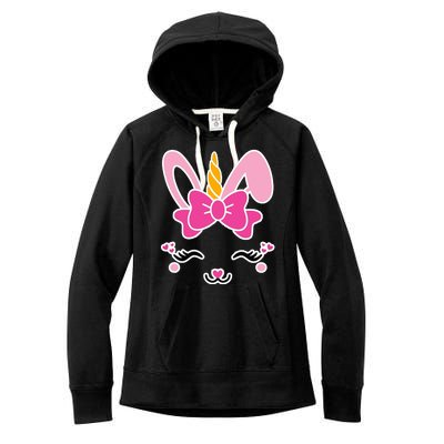 Cute Easter Bunny Unicorn Magical Women's Fleece Hoodie