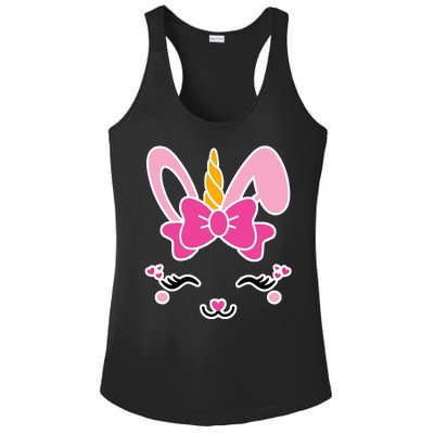 Cute Easter Bunny Unicorn Magical Ladies PosiCharge Competitor Racerback Tank