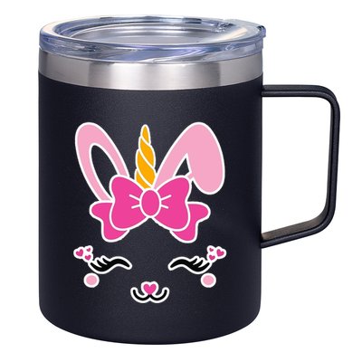 Cute Easter Bunny Unicorn Magical 12oz Stainless Steel Coffee Mug