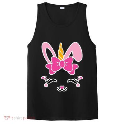 Cute Easter Bunny Unicorn Magical PosiCharge Competitor Tank