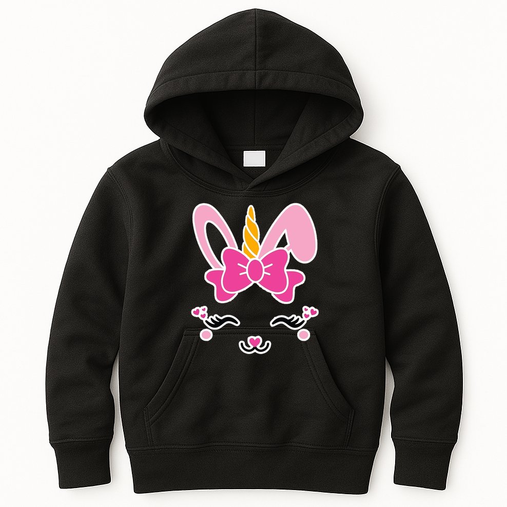 Cute Easter Bunny Unicorn Magical Kids Hoodie