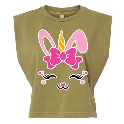 Cute Easter Bunny Unicorn Magical Garment-Dyed Women's Muscle Tee