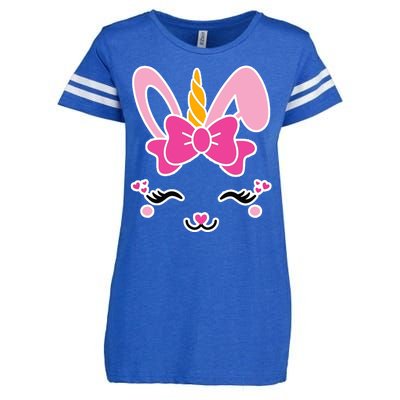 Cute Easter Bunny Unicorn Magical Enza Ladies Jersey Football T-Shirt