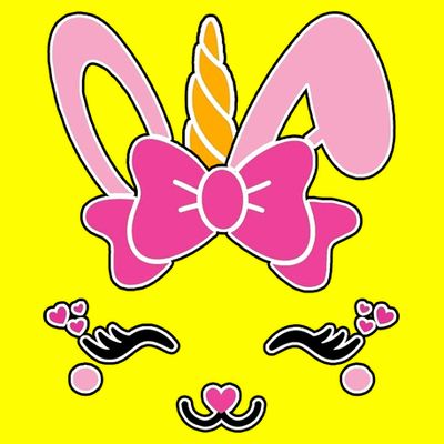Cute Easter Bunny Unicorn Magical T-Shirt