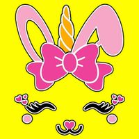 Cute Easter Bunny Unicorn Magical Kids T-Shirt