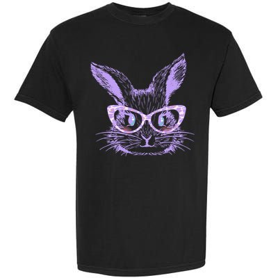 Cute Easter Bunny With Glasses Garment-Dyed Heavyweight T-Shirt