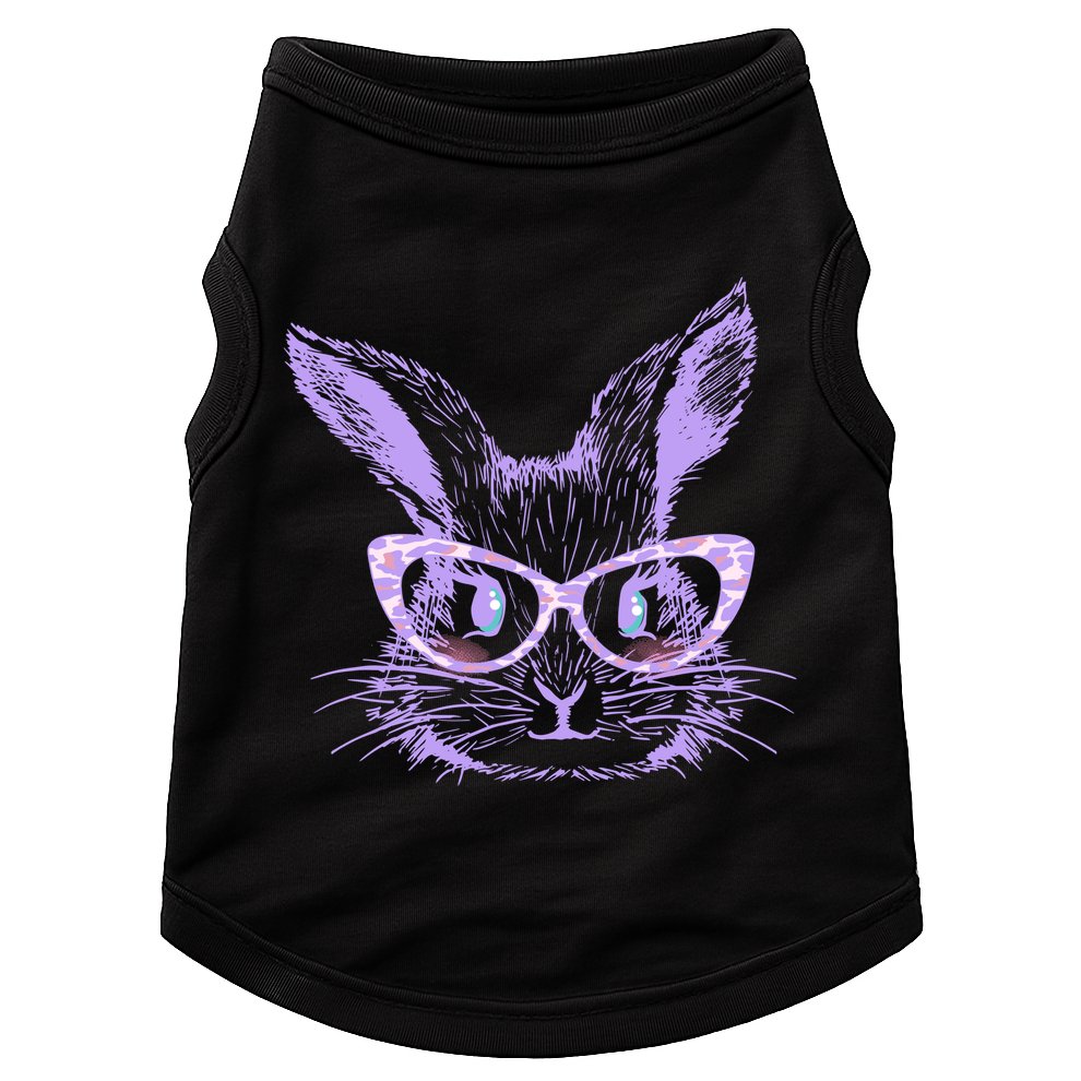 Cute Easter Bunny With Glasses Doggie Tank