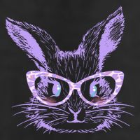 Cute Easter Bunny With Glasses Adult Drive Performance Visor