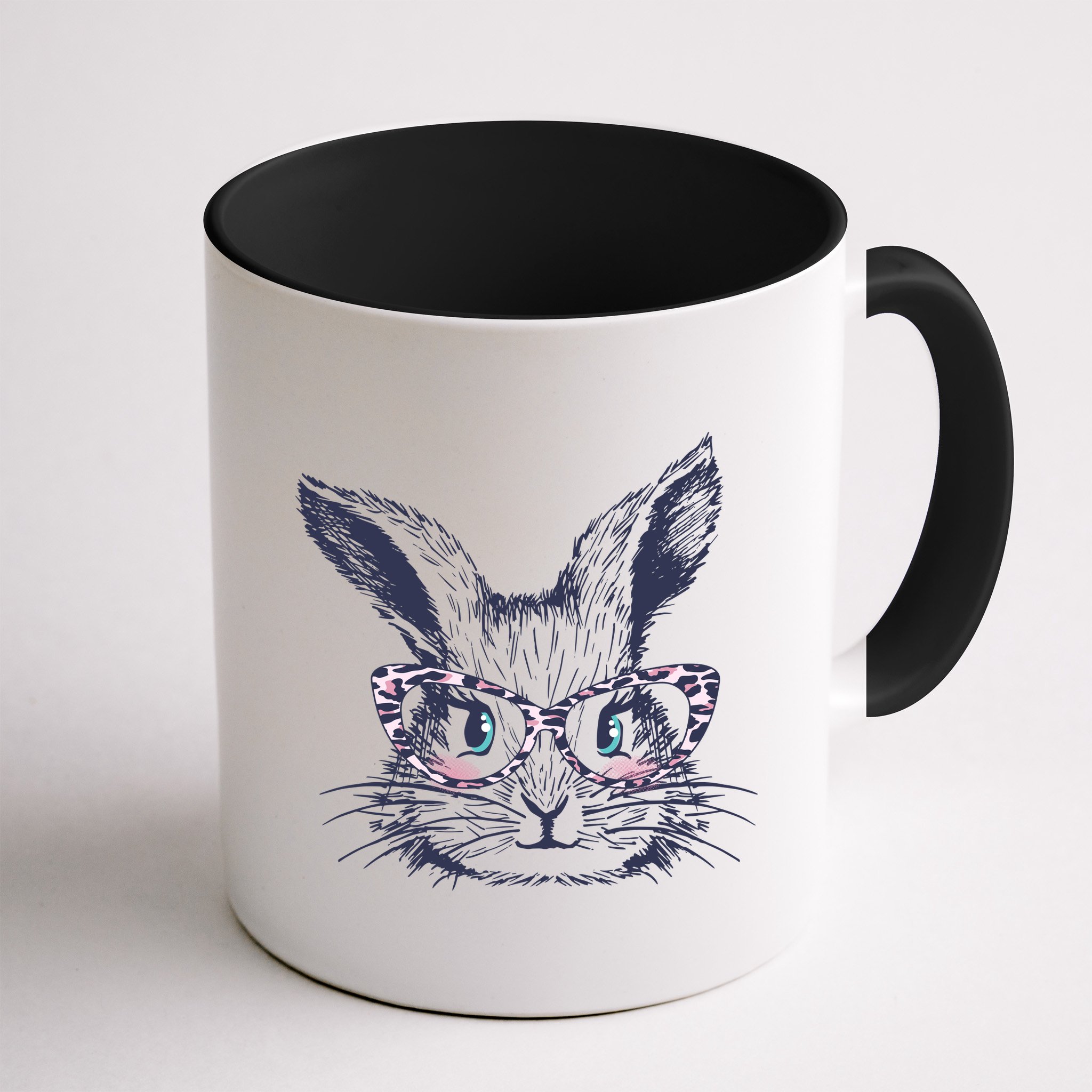 Cute Easter Bunny With Glasses Mug