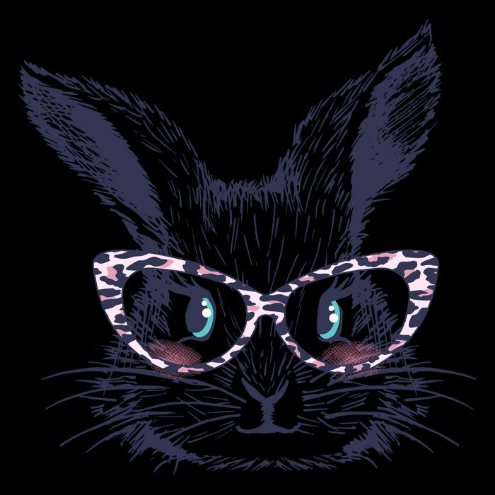 Cute Easter Bunny With Glasses Mug