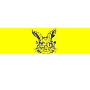 Cute Easter Bunny With Glasses Bumper Sticker