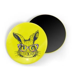 Cute Easter Bunny With Glasses Magnet