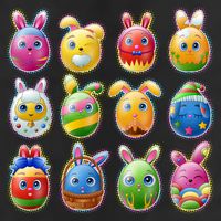 Cute Easter Eggs Cool Comfort Performance Bucket Hat