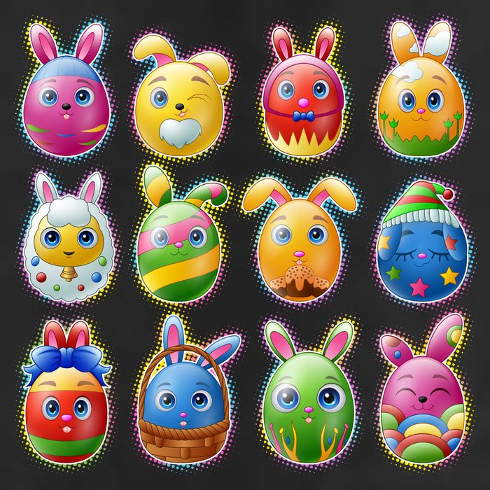 Cute Easter Eggs Cool Comfort Performance Bucket Hat