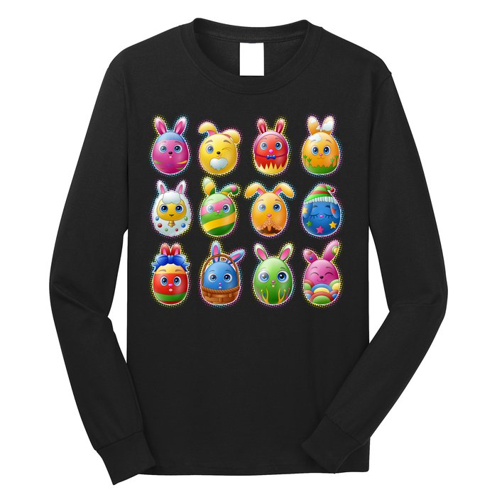 Cute Easter Eggs Long Sleeve Shirt