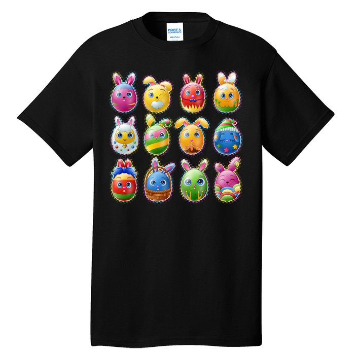 Cute Easter Eggs Tall T-Shirt