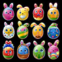 Cute Easter Eggs Sustainable Beanie