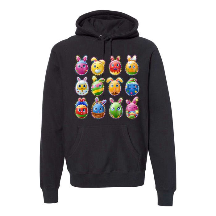 Cute Easter Eggs Premium Hoodie