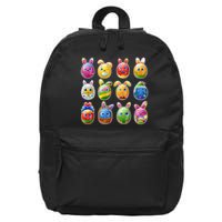 Cute Easter Eggs 16 in Basic Backpack