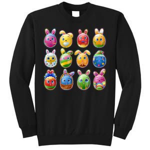 Cute Easter Eggs Tall Sweatshirt