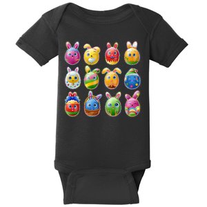 Cute Easter Eggs Baby Bodysuit