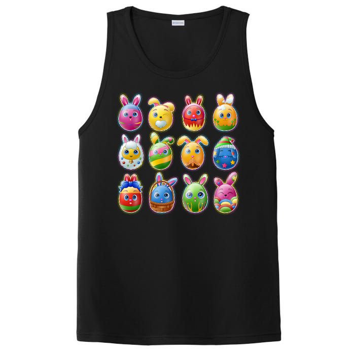 Cute Easter Eggs PosiCharge Competitor Tank