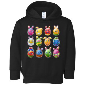 Cute Easter Eggs Toddler Hoodie