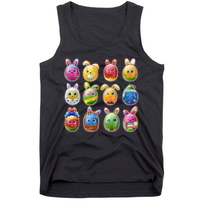Cute Easter Eggs Tank Top