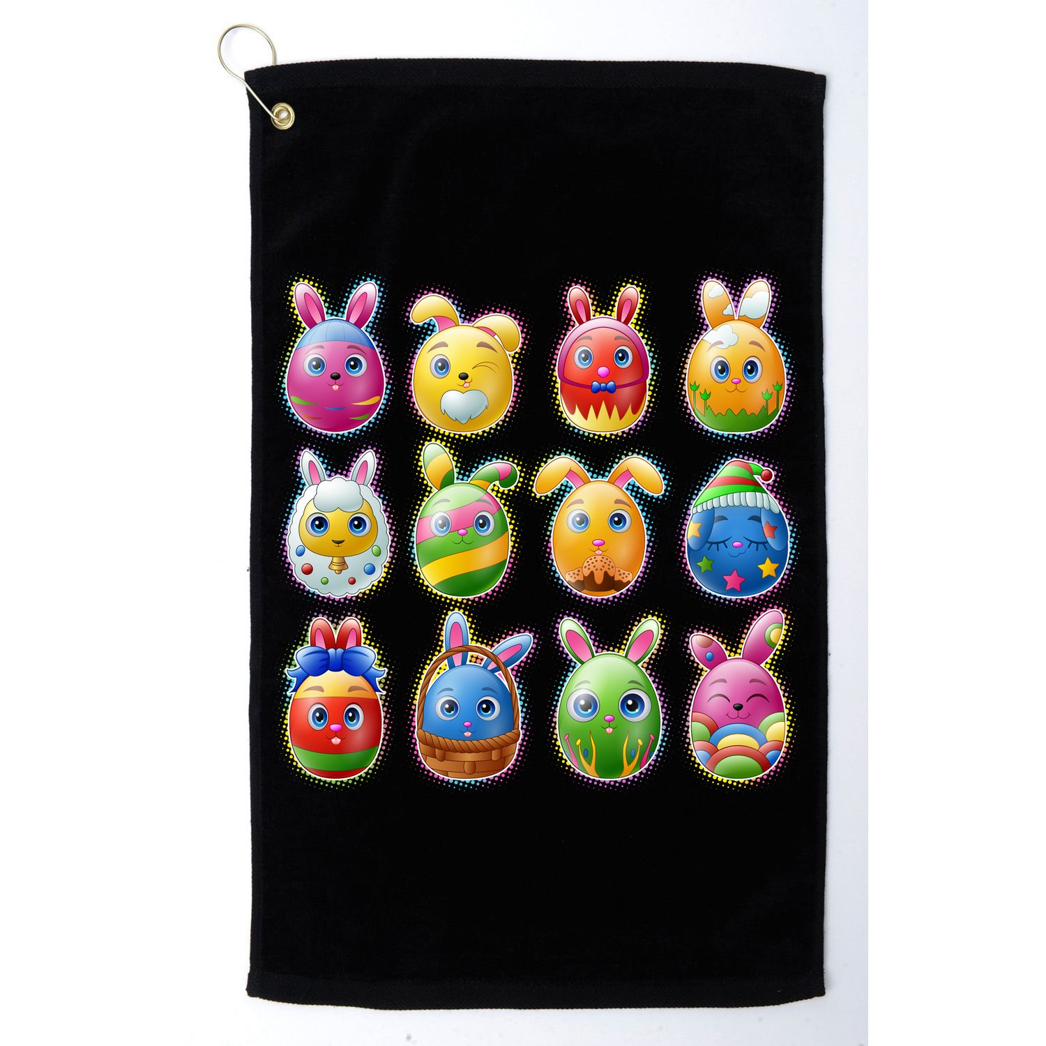 Cute Easter Eggs Golf Towel