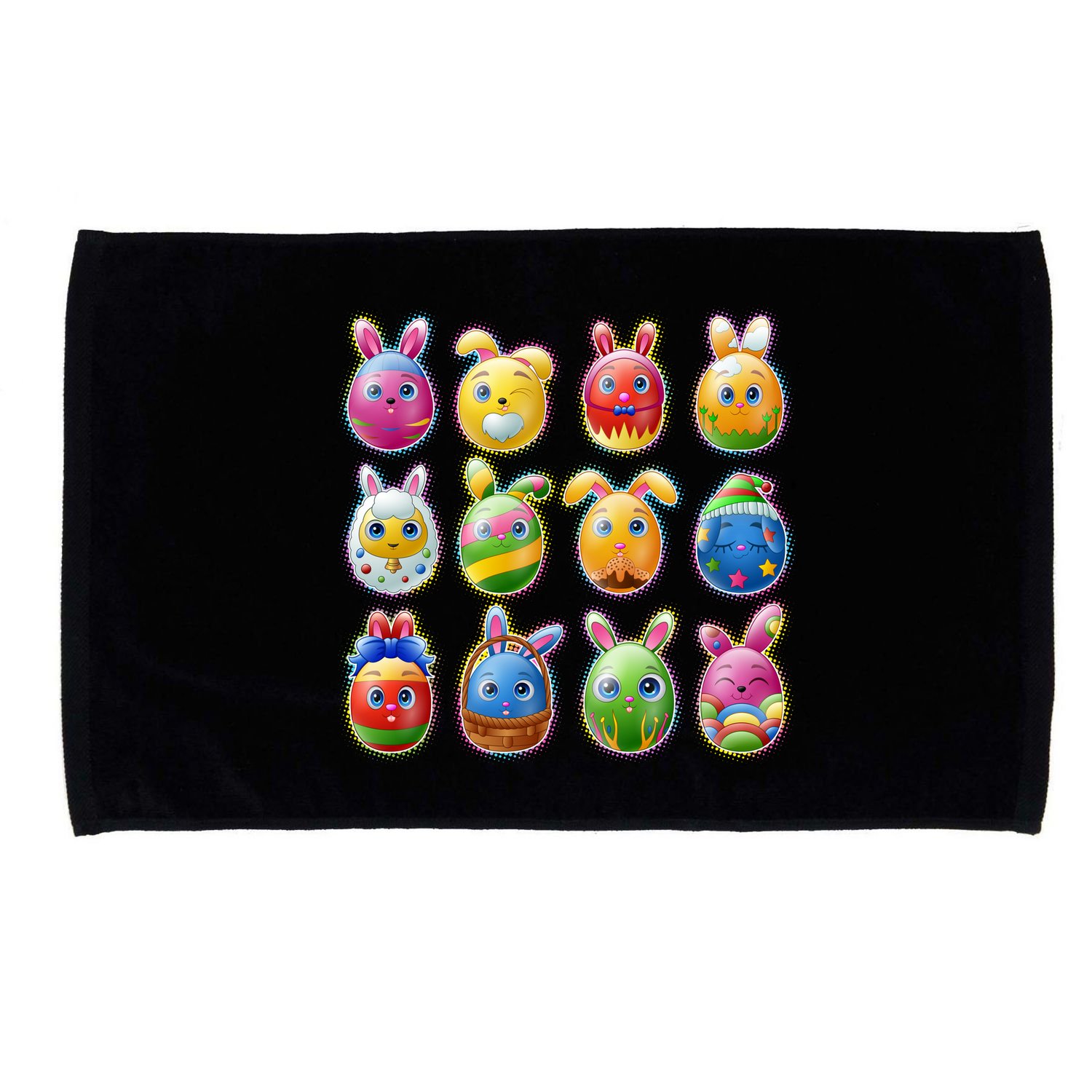 Cute Easter Eggs Microfiber Hand Towel