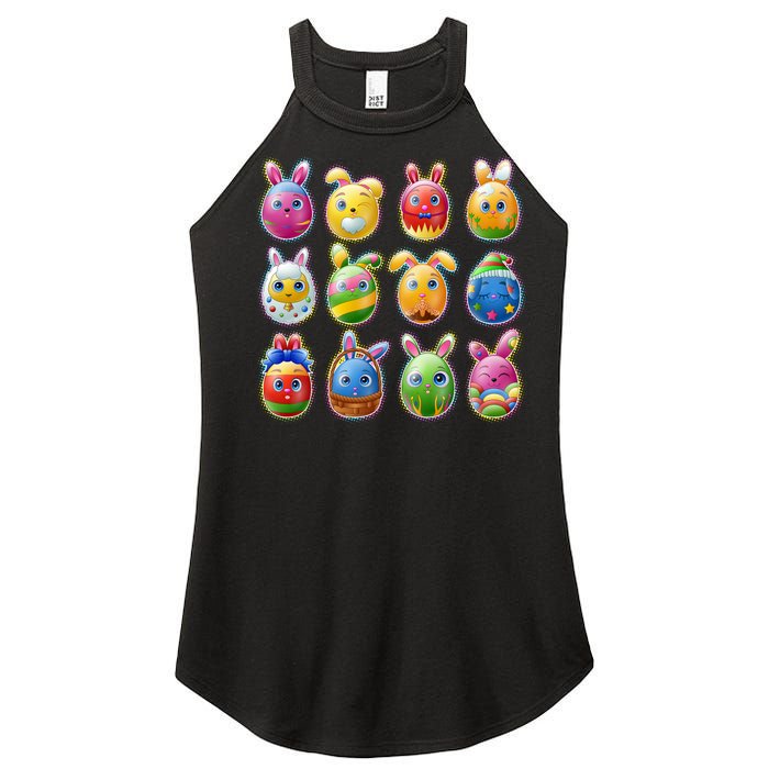 Cute Easter Eggs Women’s Perfect Tri Rocker Tank