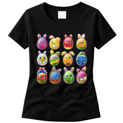 Cute Easter Eggs Womens T-Shirt
