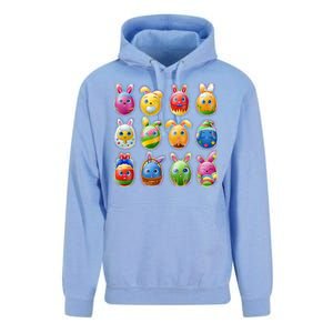 Cute Easter Eggs Unisex Surf Hoodie